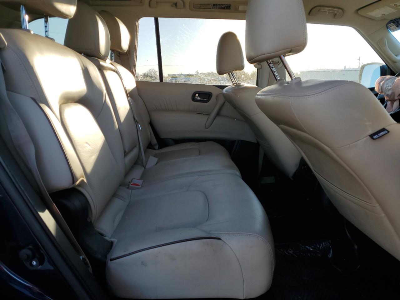 2017 Nissan Armada VIN JN8AY2NC2H9510969 Copart auction photo, front end / side damage thumbnail 11