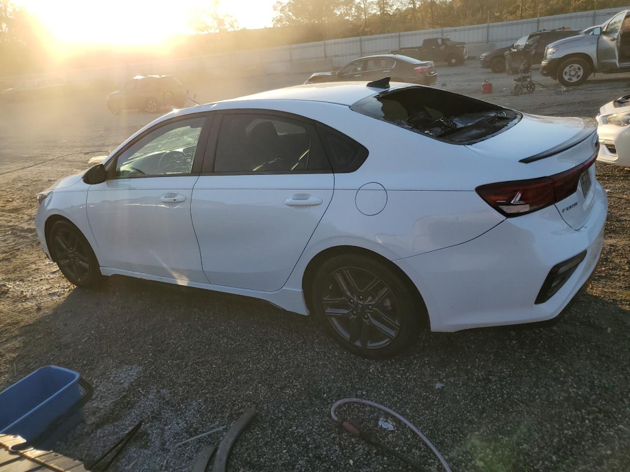 2021 KIA Forte VIN 3KPF34AD4ME368138 Copart auction photo, top/roof damage thumbnail 2