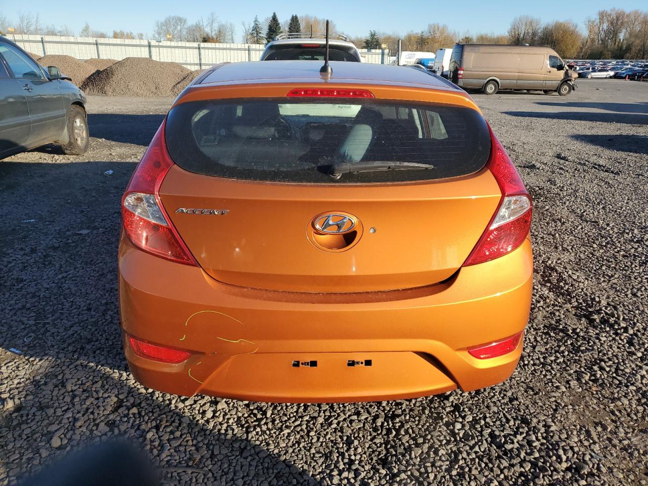 2017 Hyundai Accent VIN KMHCT5AE1HU327437 Copart auction photo, biohazard/chemical damage thumbnail 6