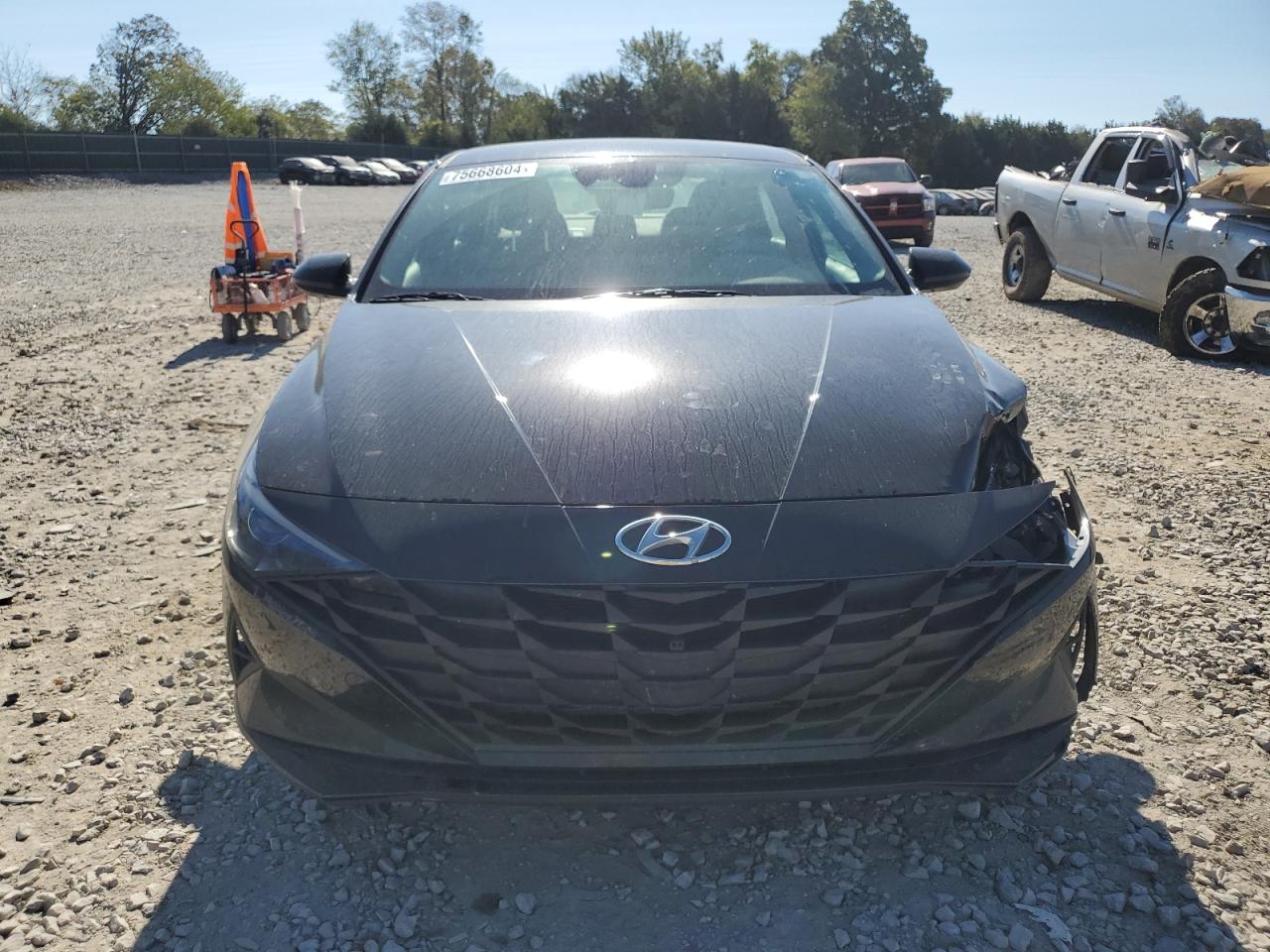 2021 Hyundai Elantra VIN KMHLL4AG4MU213633 Copart auction photo, front end damage thumbnail 5