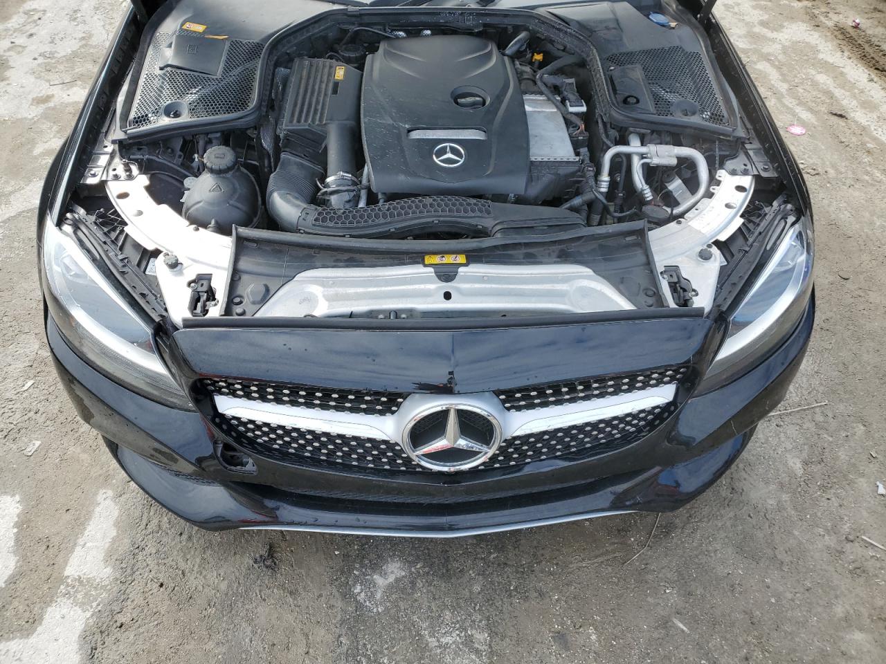 2016 Mercedes-Benz C-klasse VIN WDDWF4JB9GR153682 Copart auction photo, water/flood damage thumbnail 11
