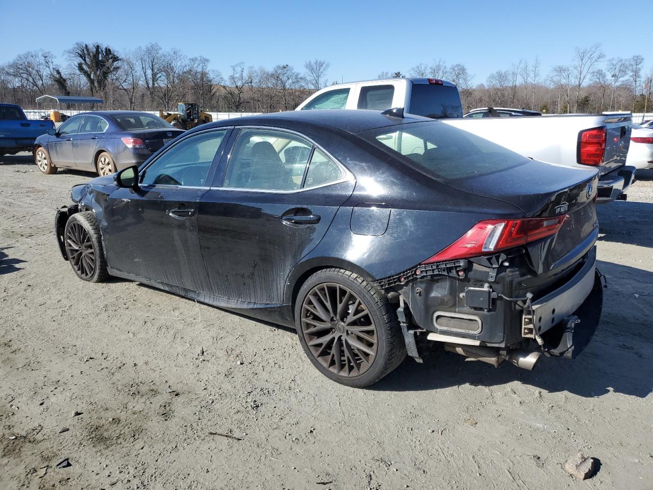 2015 Lexus IS VIN JTHBF1D25F5056552 Copart auction photo, front end / rear end damage thumbnail 2