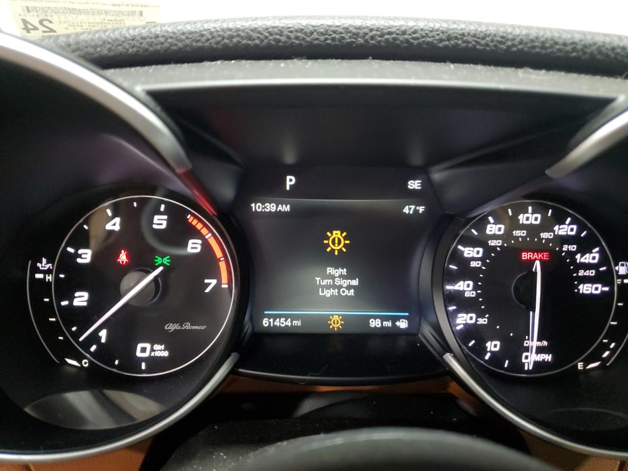 2019 Alfa Romeo Giulia VIN ZARFANAN8K7612753 Copart auction photo, front end damage thumbnail 9