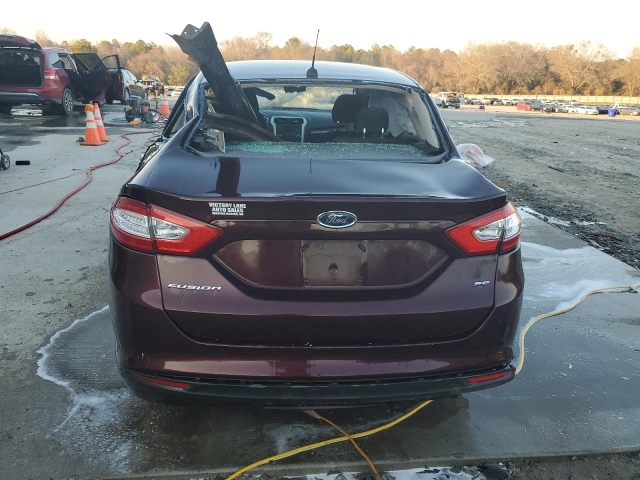 2013 Ford Fusion VIN 3FA6P0H79DR280990 Copart auction photo, rollover damage thumbnail 6