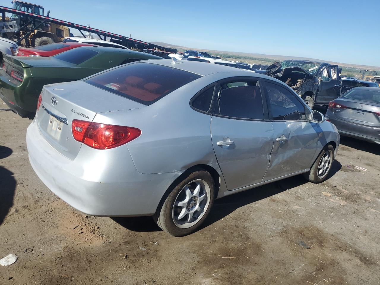 2010 Hyundai Elantra VIN KMHDU4AD9AU868521 Copart auction photo, side damage thumbnail 3