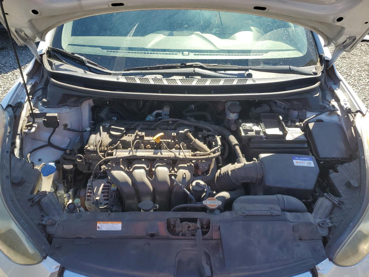 2011 Hyundai Elantra VIN KMHDH4AE1BU119498 Copart auction photo, rear end damage thumbnail 11