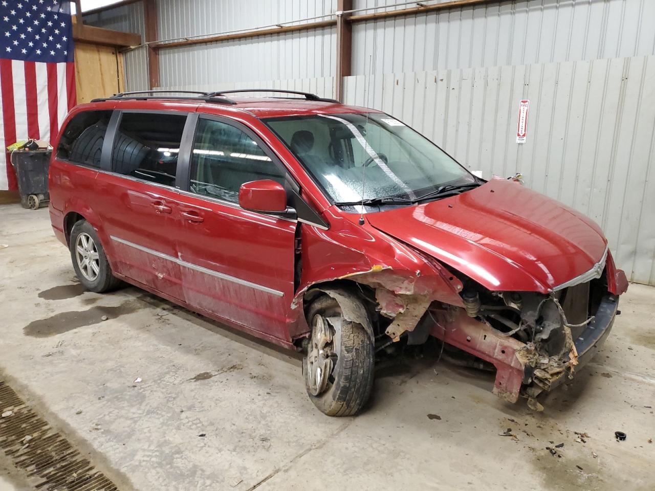 2010 Chrysler Town & Country VIN 2A4RR5D1XAR229185 Copart auction photo, front end damage thumbnail 4