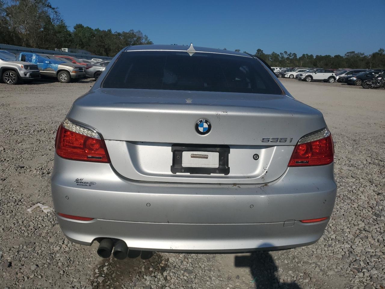 2009 BMW 5er VIN WBANW13589C161318 Copart auction photo, top/roof / front end damage thumbnail 6