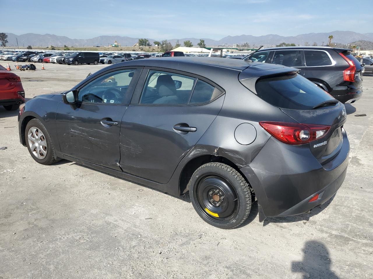 2015 Mazda 3 VIN JM1BM1K77F1257298 Copart auction photo, side damage thumbnail 2
