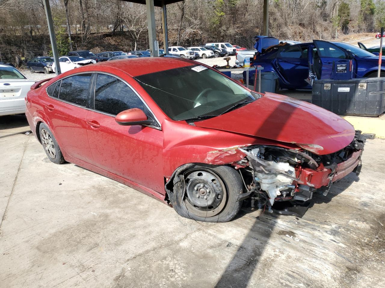 2011 Mazda 6 VIN 1YVHZ8BH7B5M11194 Copart auction photo, front end / undercarriage damage thumbnail 4