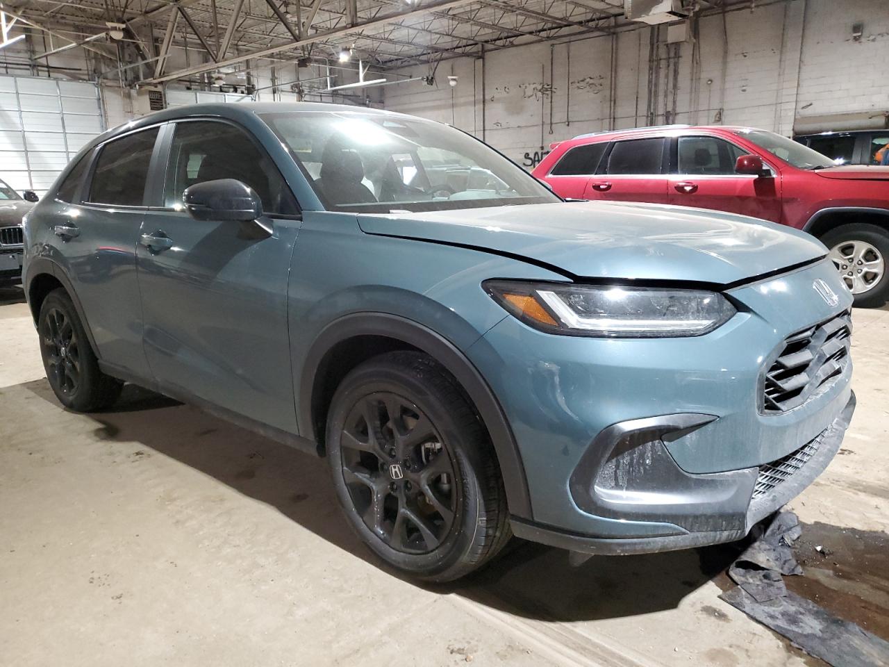 2024 Honda HR-V VIN 3CZRZ2H5XRM746324 Copart auction photo, side damage thumbnail 4