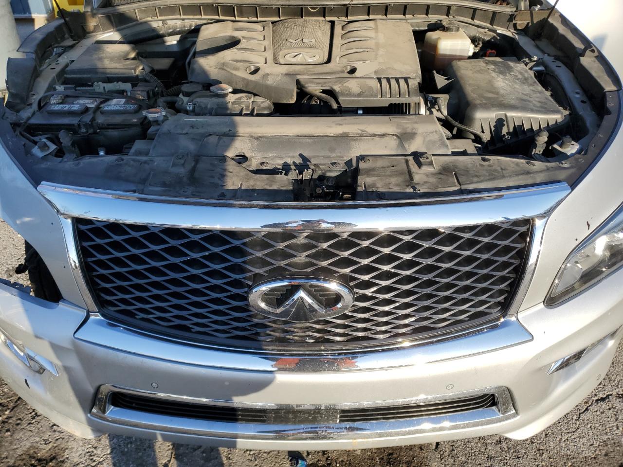 2017 Infiniti QX80 VIN JN8AZ2NE4H9155916 Copart auction photo, all over damage thumbnail 12