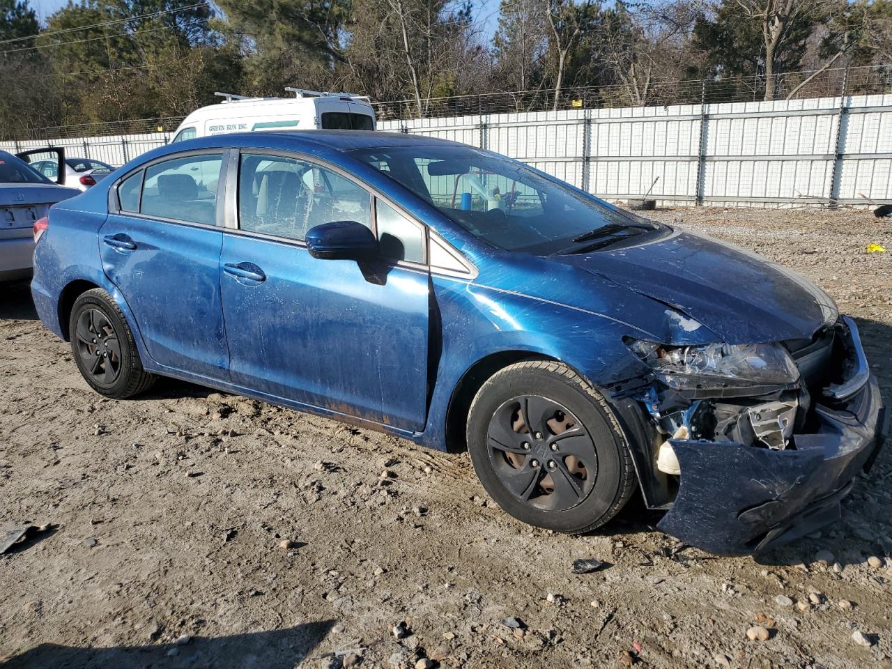 2014 Honda Civic VIN 2HGFB2F54EH545335 Copart auction photo, front end / minor dent/scratches damage thumbnail 4