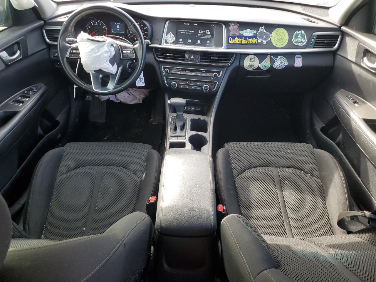 2019 KIA Optima VIN 5XXGT4L37KG319500 Copart auction photo, front end / side damage thumbnail 8