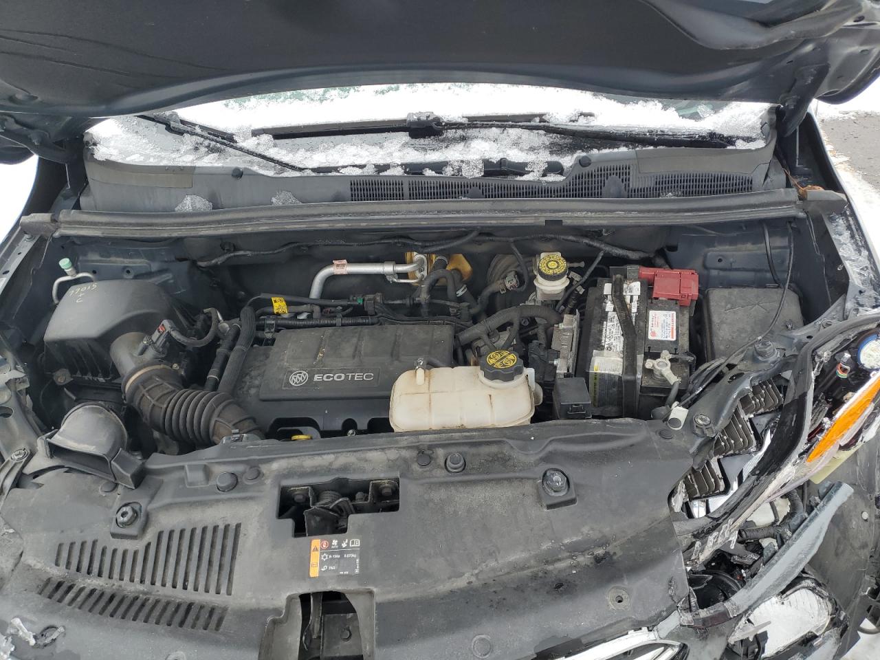 2018 Buick Encore VIN KL4CJGSB6JB643759 Copart auction photo, front end / side damage thumbnail 12