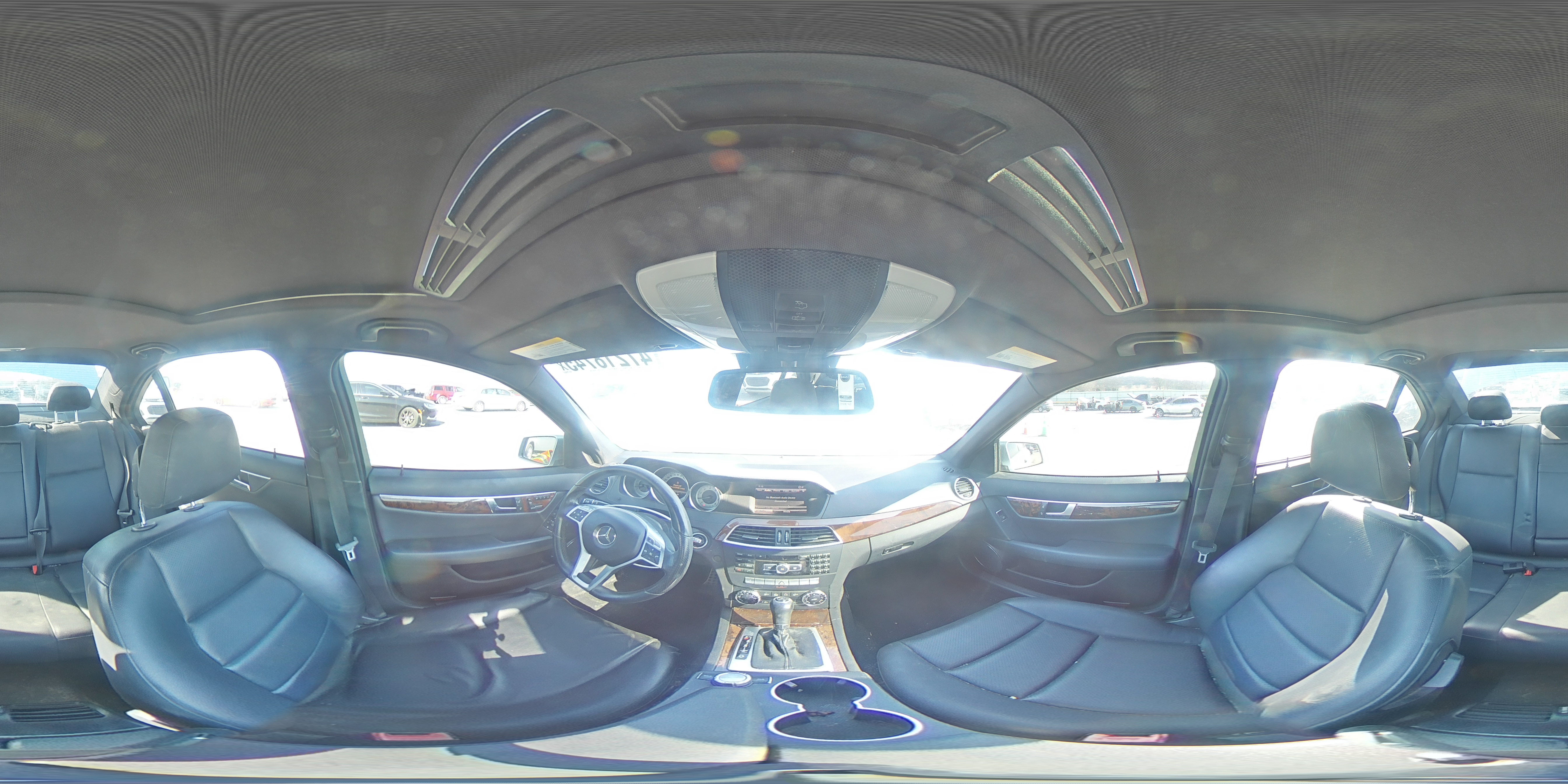 2013 Mercedes-Benz C-klasse VIN WDDGF4HBXDR283704 Copart auction photo, rear end damage thumbnail 13