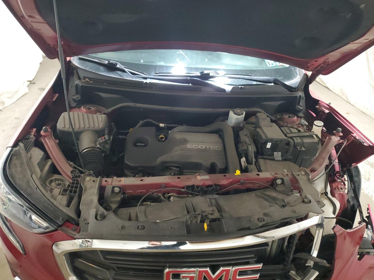 2018 GMC Terrain VIN 3GKALTEV4JL155029 Copart auction photo, front end / side damage thumbnail 12