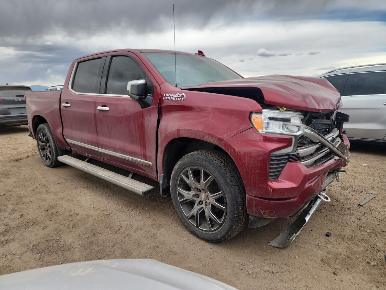 2022 Chevrolet Silverado VIN 3GCUDJED6NG580476 Copart auction photo, front end damage thumbnail 4