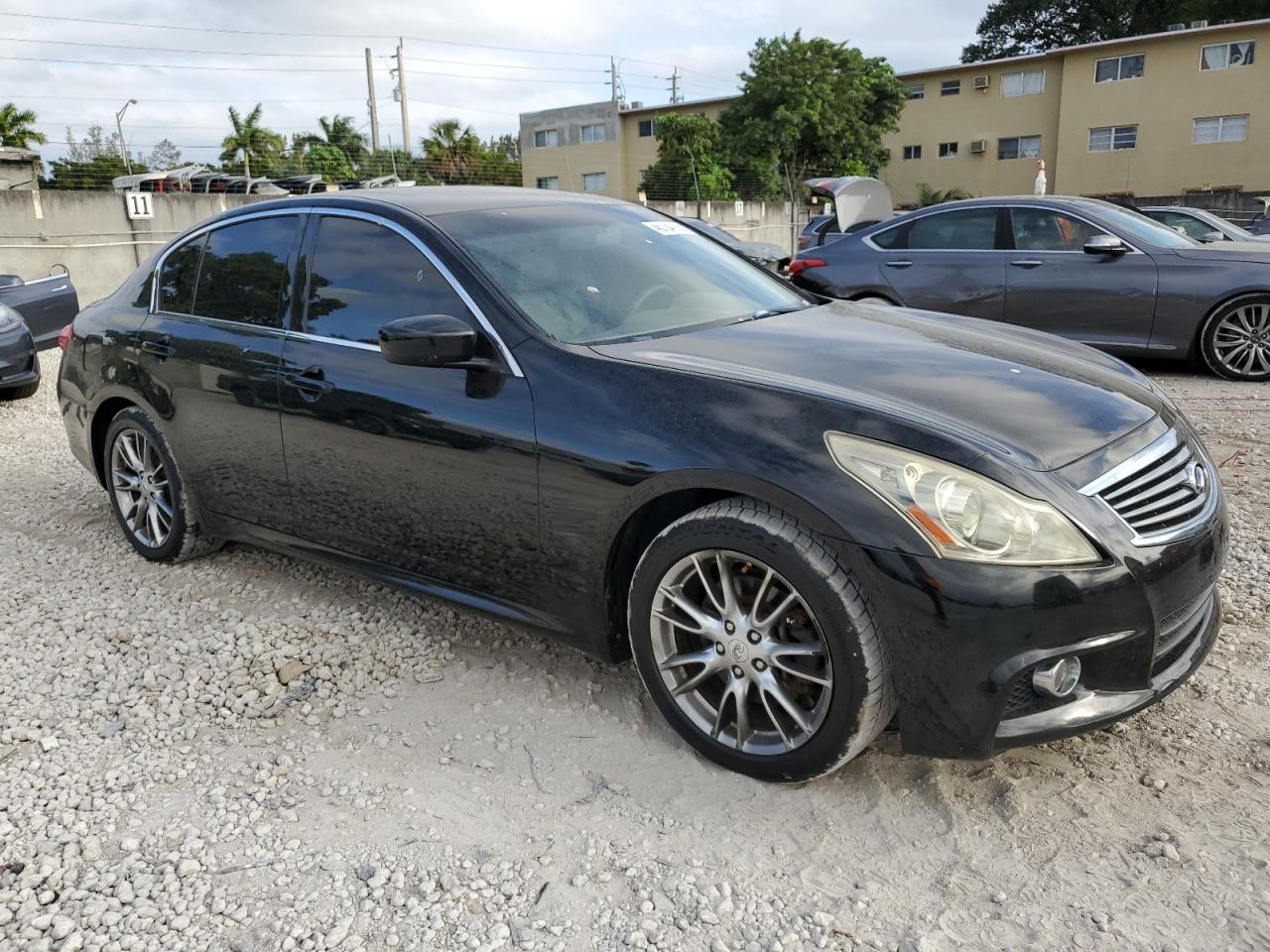 2012 Infiniti G VIN JN1CV6AR0CM671666 Copart auction photo, water/flood damage thumbnail 4