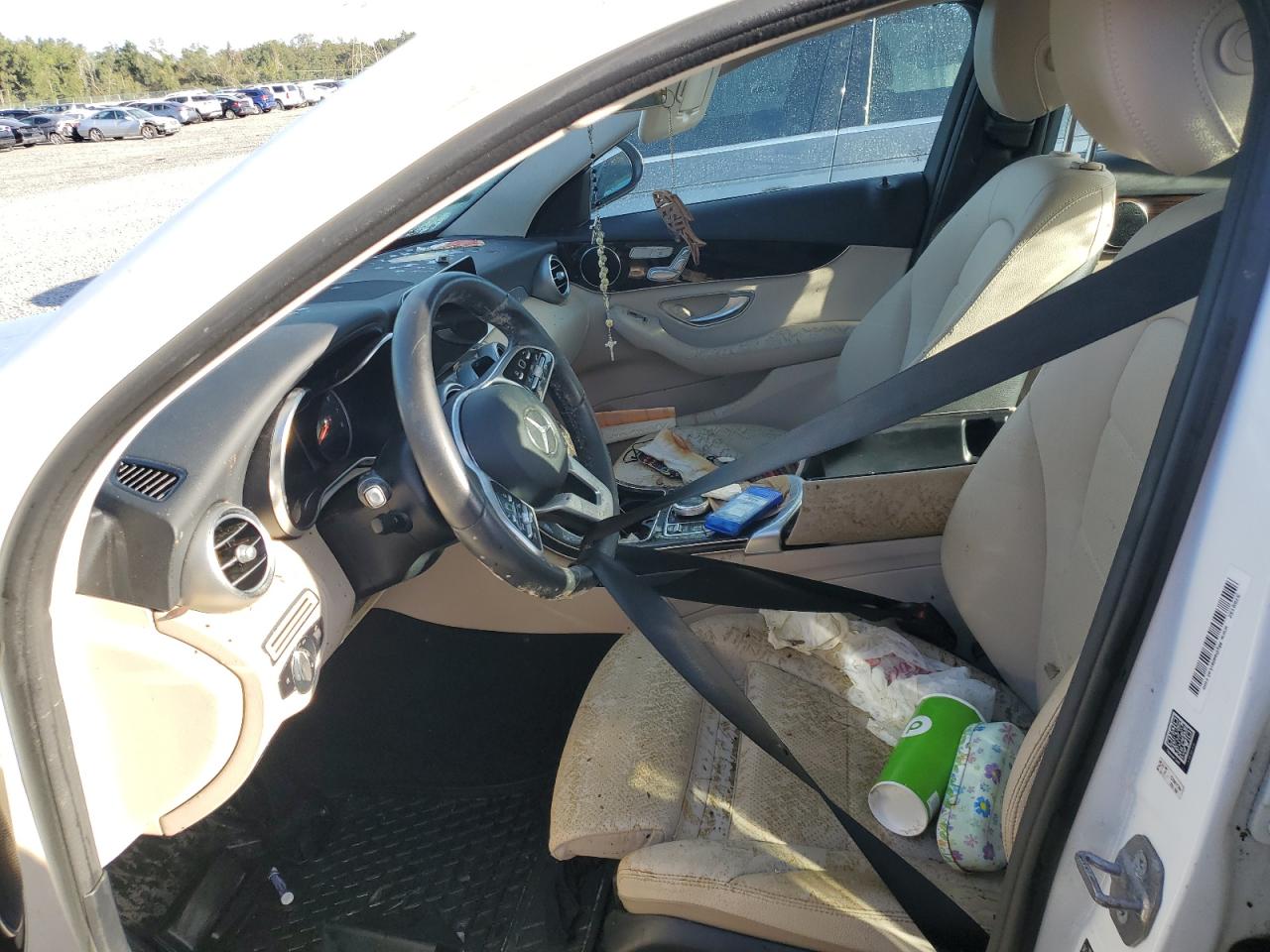 2019 Mercedes-Benz C-klasse VIN 55SWF8DB2KU294331 Copart auction photo, water/flood damage thumbnail 7