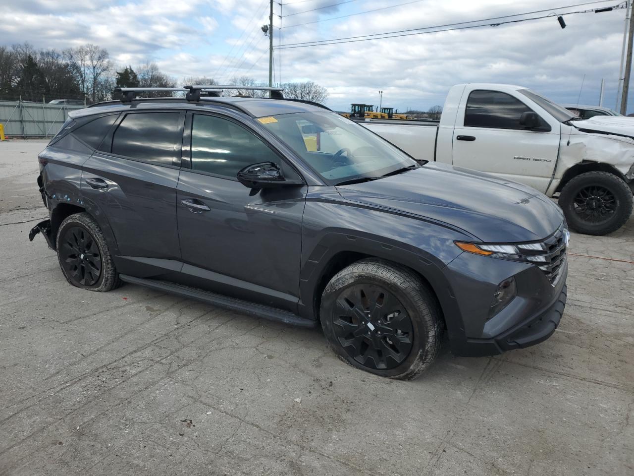 2024 Hyundai Tucson VIN KM8JFCDE3RU282517 Copart auction photo, all over damage thumbnail 4