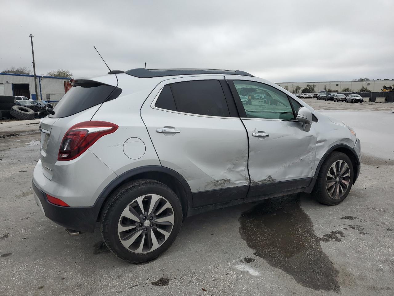 2017 Buick Encore VIN KL4CJCSB0HB122703 Copart auction photo, side / front end damage thumbnail 3