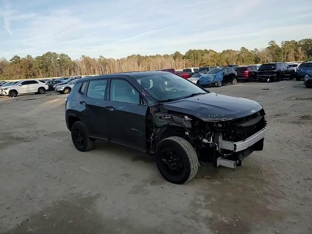 2018 Jeep Compass VIN 3C4NJDAB1JT344404 Copart auction photo, front end / side damage thumbnail 12