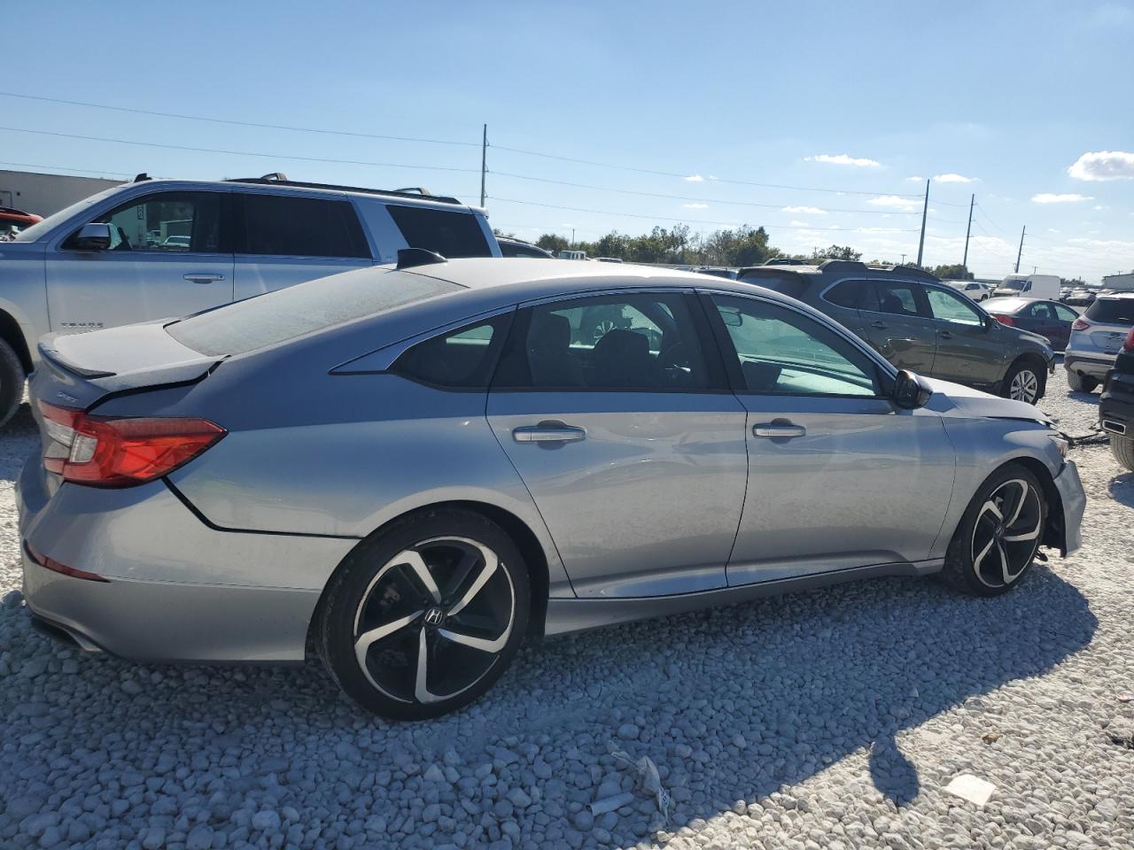 2021 Honda Accord VIN 1HGCV1F33MA087271 Copart auction photo, front end / rear end damage thumbnail 3