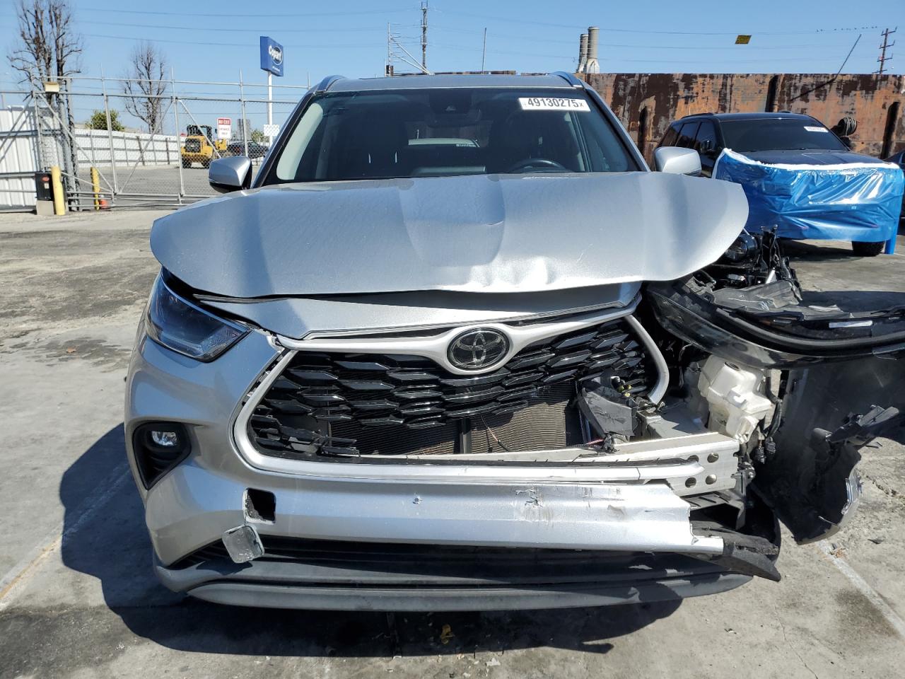 2021 Toyota Highlander VIN 5TDGZRAH0MS528394 Copart auction photo, front end damage thumbnail 5