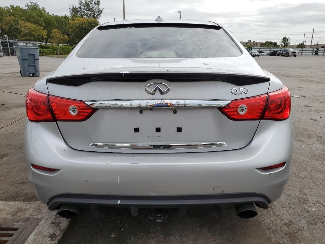 2017 Infiniti Q50 VIN JN1EV7AP0HM736777 Copart auction photo, all over / undercarriage damage thumbnail 6