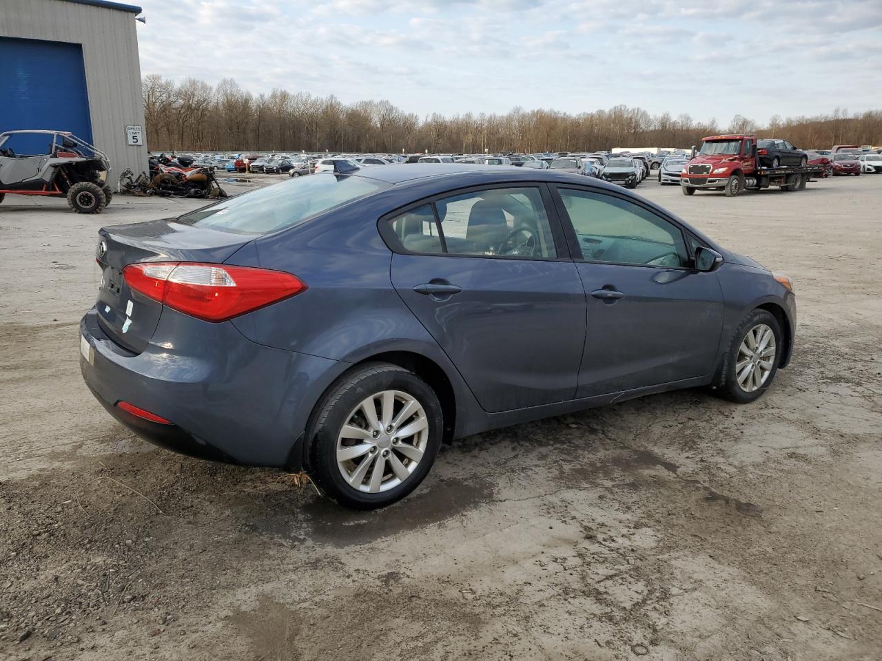 2014 KIA Forte VIN KNAFX4A61E5176837 Copart auction photo, front end damage thumbnail 3