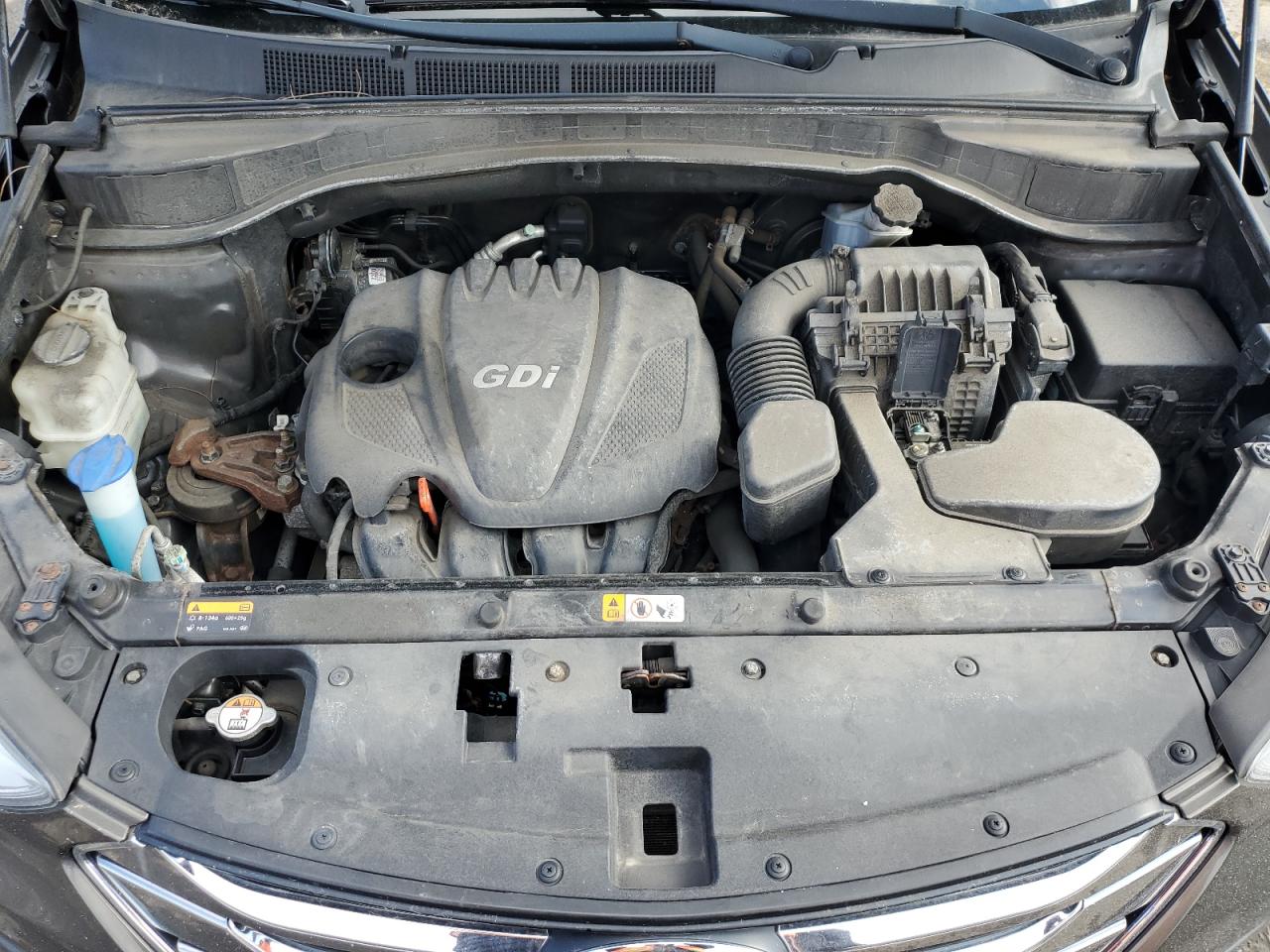 2014 Hyundai Santa Fe VIN 5XYZT3LB1EG205907 Copart auction photo, top/roof / side damage thumbnail 12