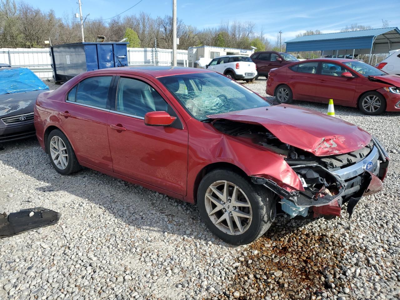 2011 Ford Fusion VIN 3FAHP0JG7BR273293 Copart auction photo, front end damage thumbnail 4