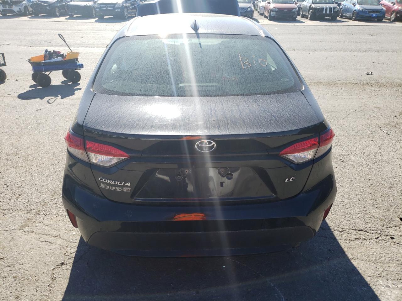 2021 Toyota Corolla VIN 5YFEPMAE7MP206608 Copart auction photo, front end damage thumbnail 6