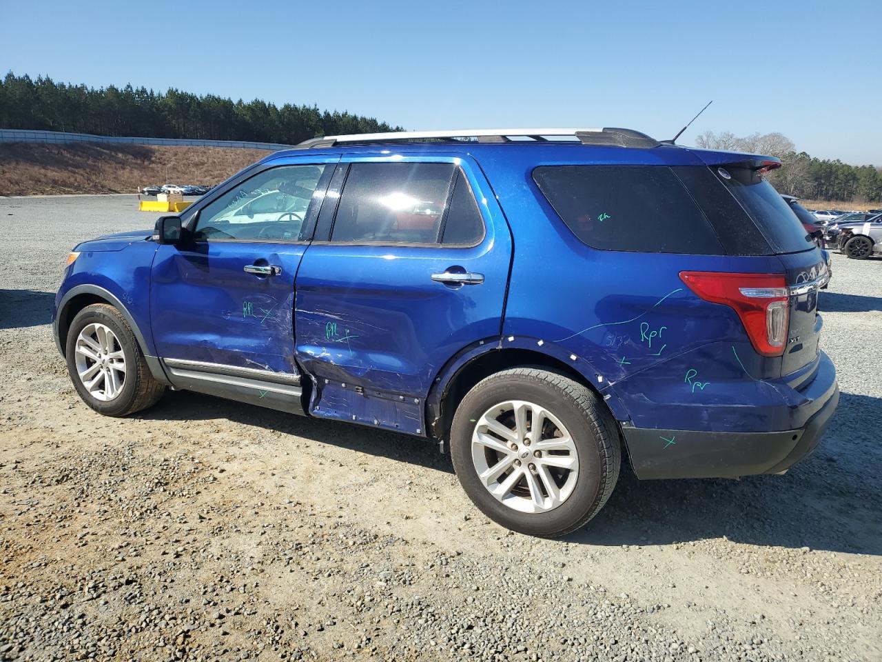 2015 Ford Explorer VIN 1FM5K7D81FGC21529 Copart auction photo, side damage thumbnail 2