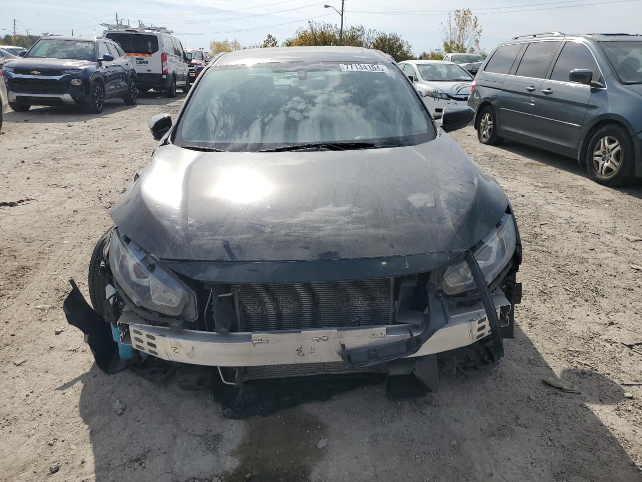 2017 Honda Civic VIN 19XFC2F70HE009804 Copart auction photo, front end / undercarriage damage thumbnail 5