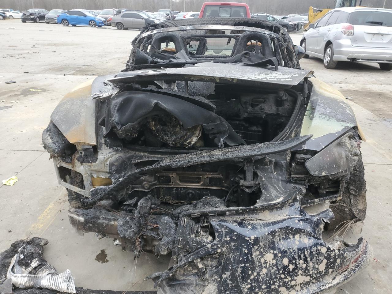 2019 Porsche Boxster VIN WP0CA2A87KS210113 Copart auction photo, burn damage thumbnail 6