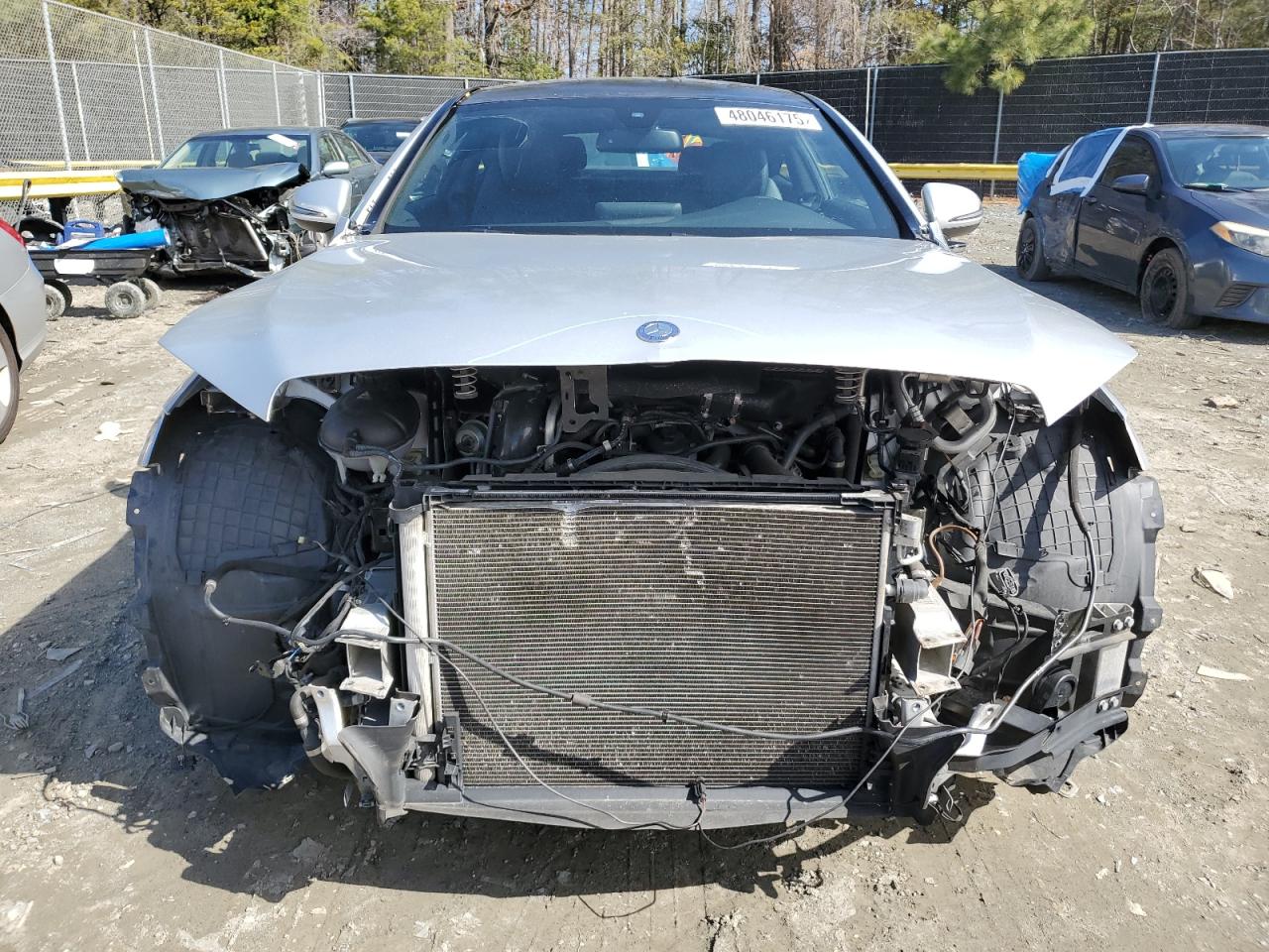 2017 Mercedes-Benz C-klasse VIN WDDWJ4KB1HF412875 Copart auction photo, front end damage thumbnail 5