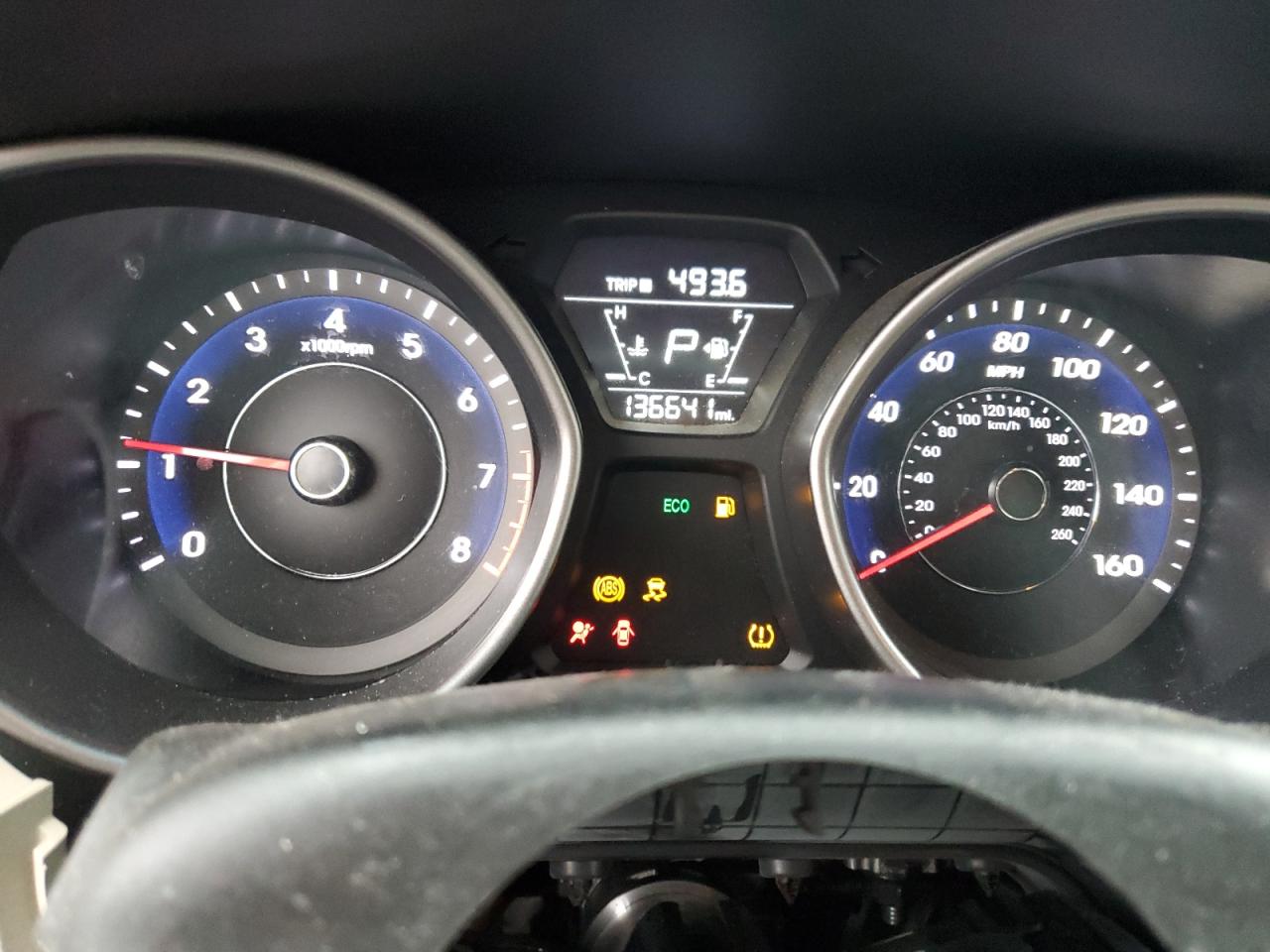 2016 Hyundai Elantra VIN 5NPDH4AE3GH676015 Copart auction photo, front end damage thumbnail 9