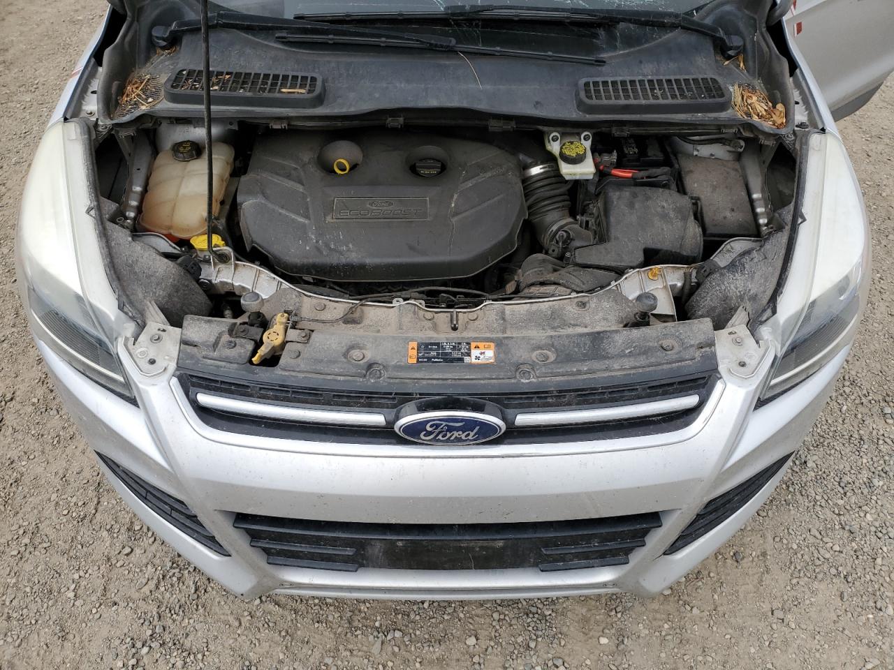 2016 Ford Escape VIN 1FMCU9J95GUB61252 Copart auction photo, front end / side damage thumbnail 12