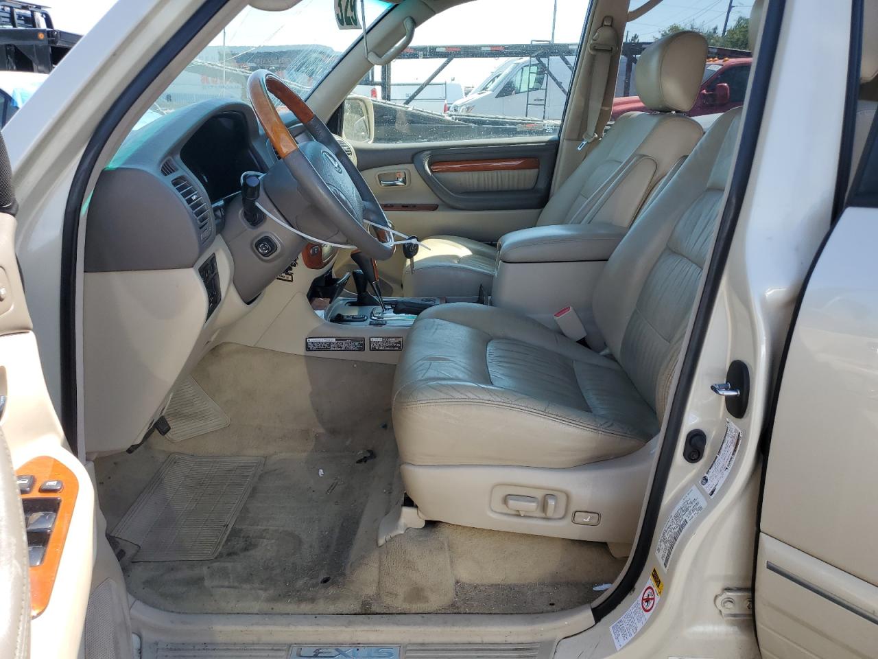 2004 Lexus LX VIN JTJHT00W843544262 Copart auction photo, side / front end damage thumbnail 7