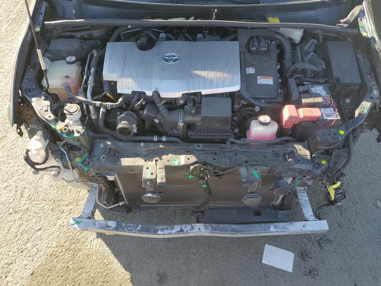 2017 Toyota Prius VIN JTDKARFU4H3047174 Copart auction photo, front end damage thumbnail 11