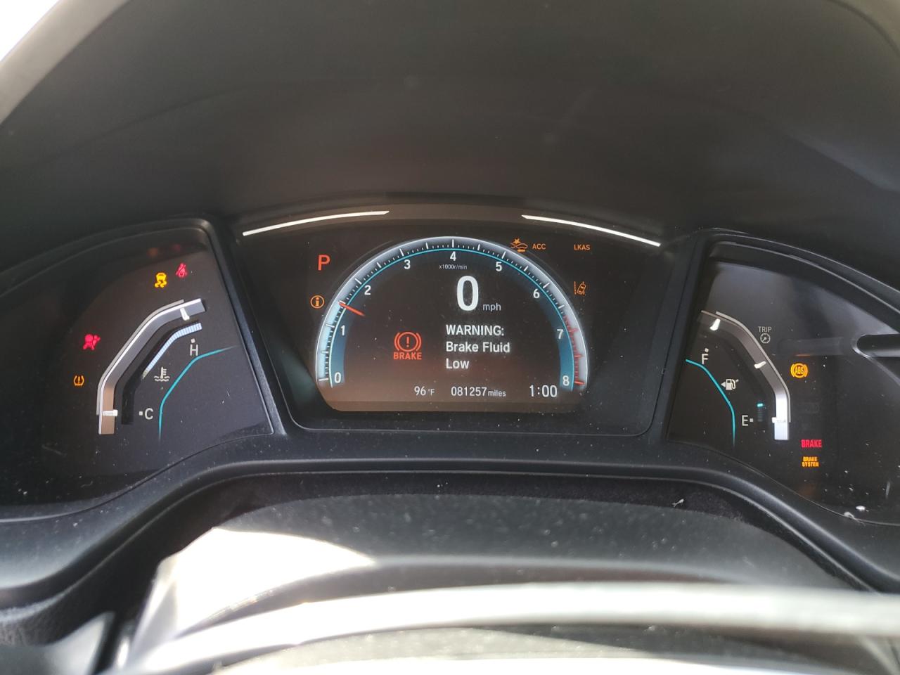 2019 Honda Civic VIN 19XFC2F61KE028604 Copart auction photo, frame damage / front end damage thumbnail 9