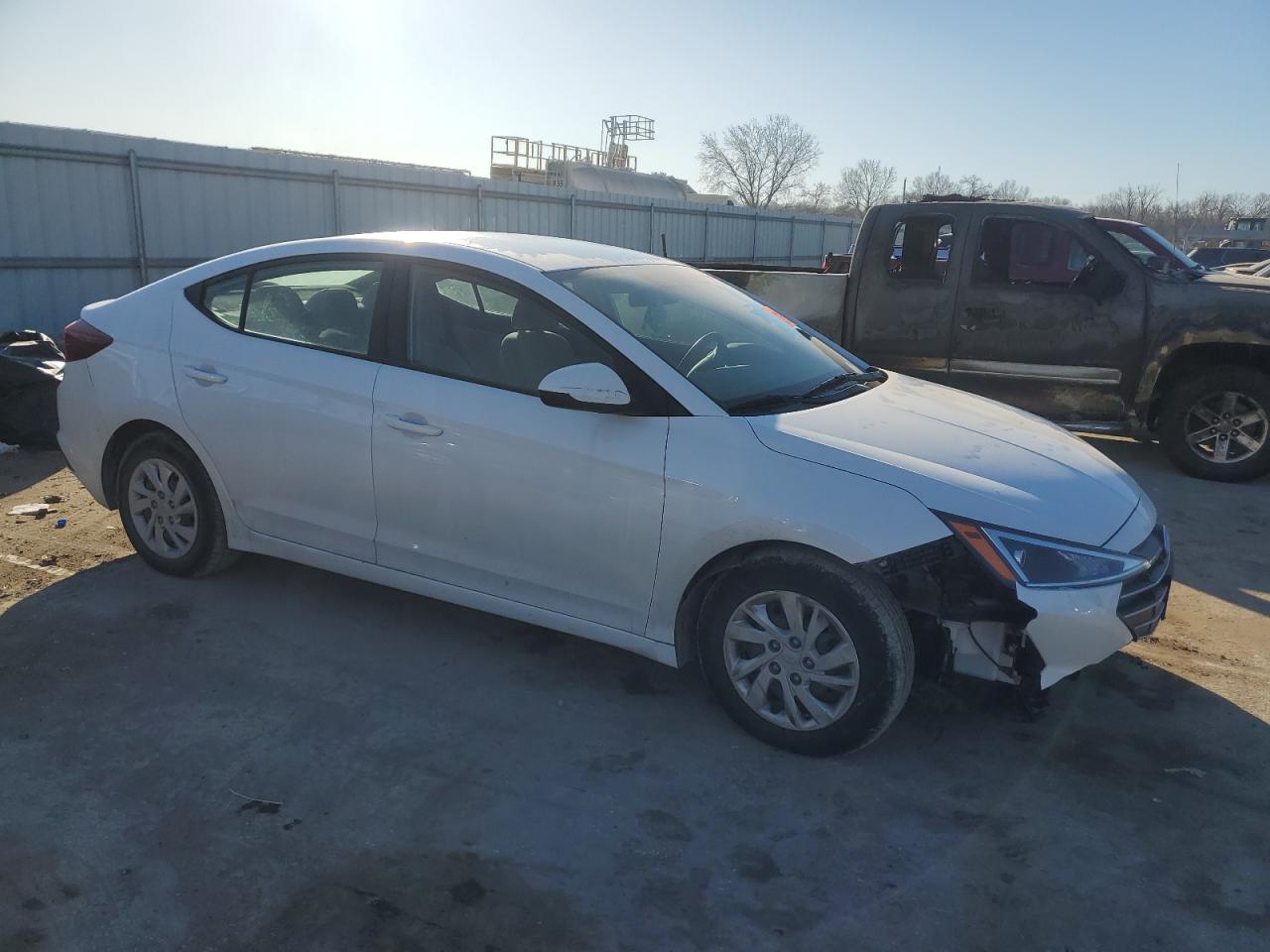 2019 Hyundai Elantra VIN 5NPD74LF8KH434189 Copart auction photo, front end damage thumbnail 4