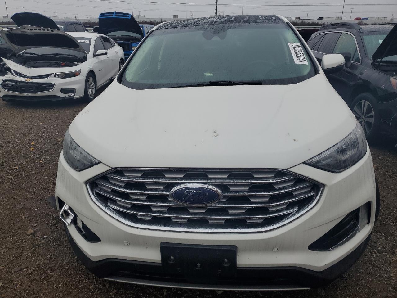 2021 Ford Edge VIN 2FMPK4K99MBA21330 Copart auction photo, front end / side damage thumbnail 5
