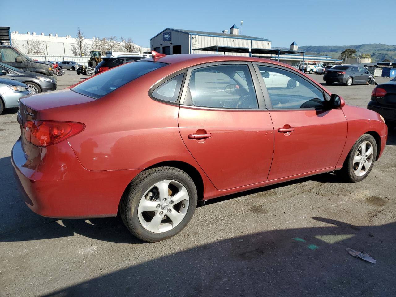 2009 Hyundai Elantra VIN KMHDU46D09U660421 Copart auction photo, front end / side damage thumbnail 3