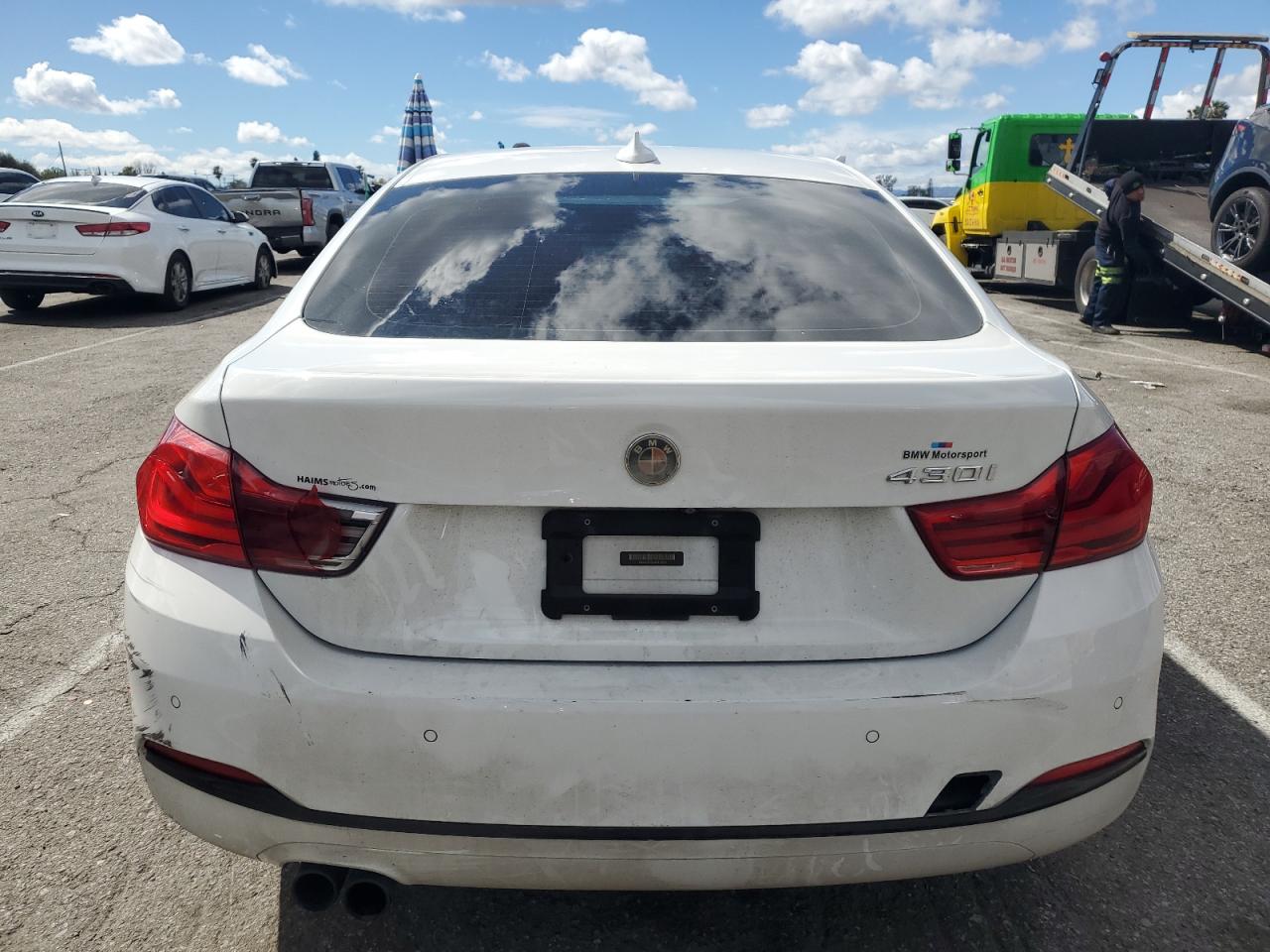 2018 BMW 4er VIN WBA4J1C5XJBM10559 Copart auction photo, front end damage thumbnail 6
