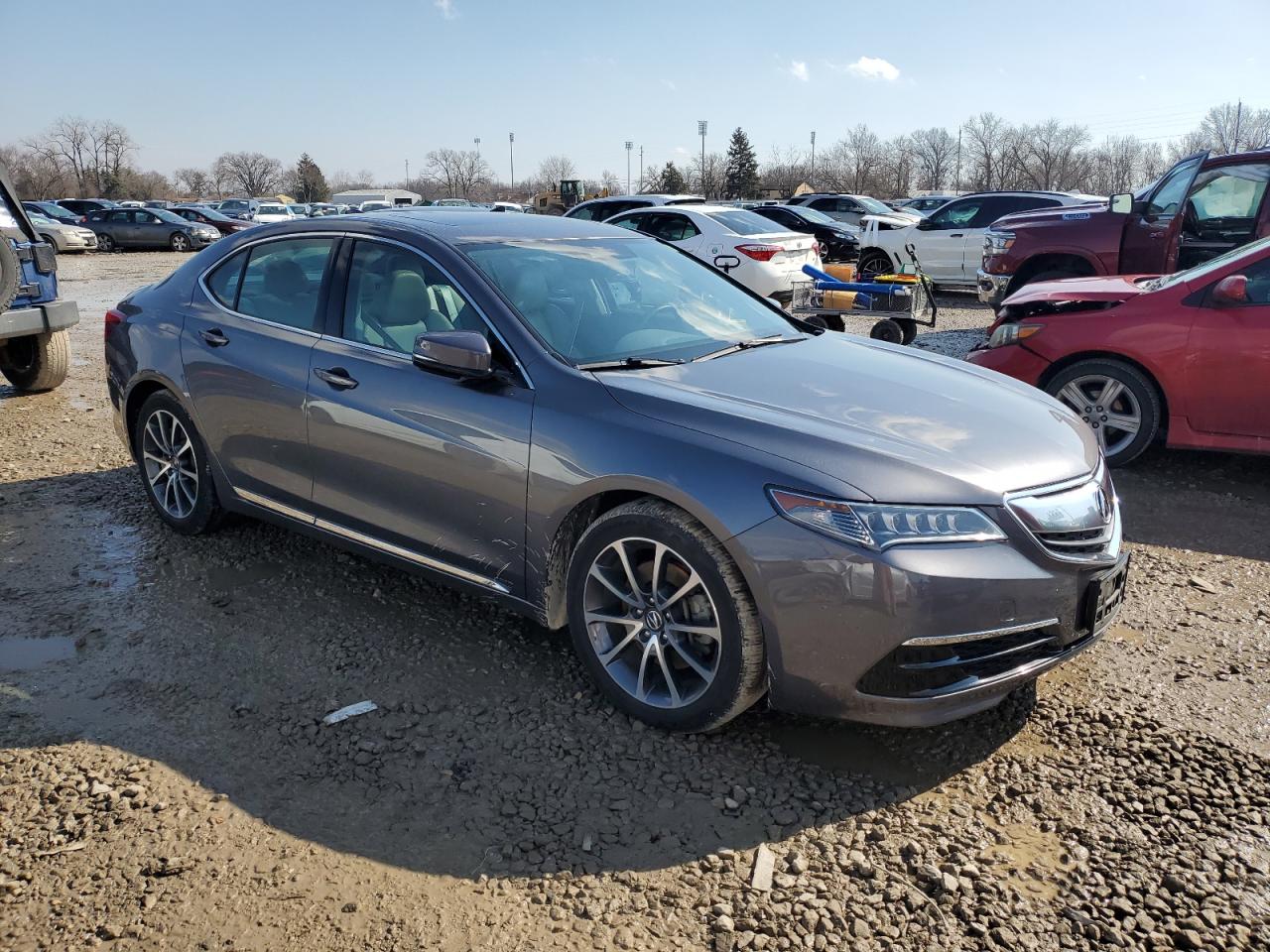 2017 Acura TLX VIN 19UUB2F54HA002674 Copart auction photo, rear end damage thumbnail 4