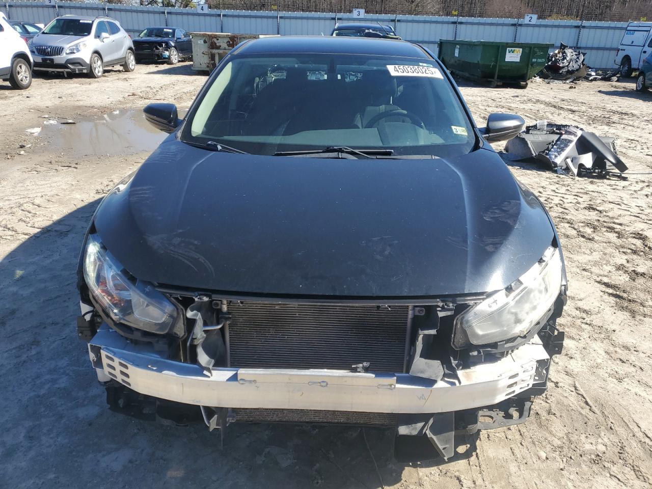 2017 Honda Civic VIN 19XFC2F55HE220771 Copart auction photo, front end / rear end damage thumbnail 5
