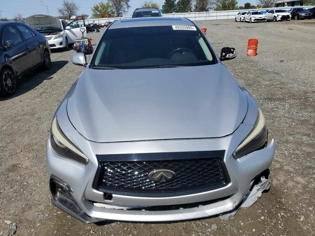 2015 Infiniti Q50 VIN JN1BV7AP5FM354714 Copart auction photo, front end damage thumbnail 5
